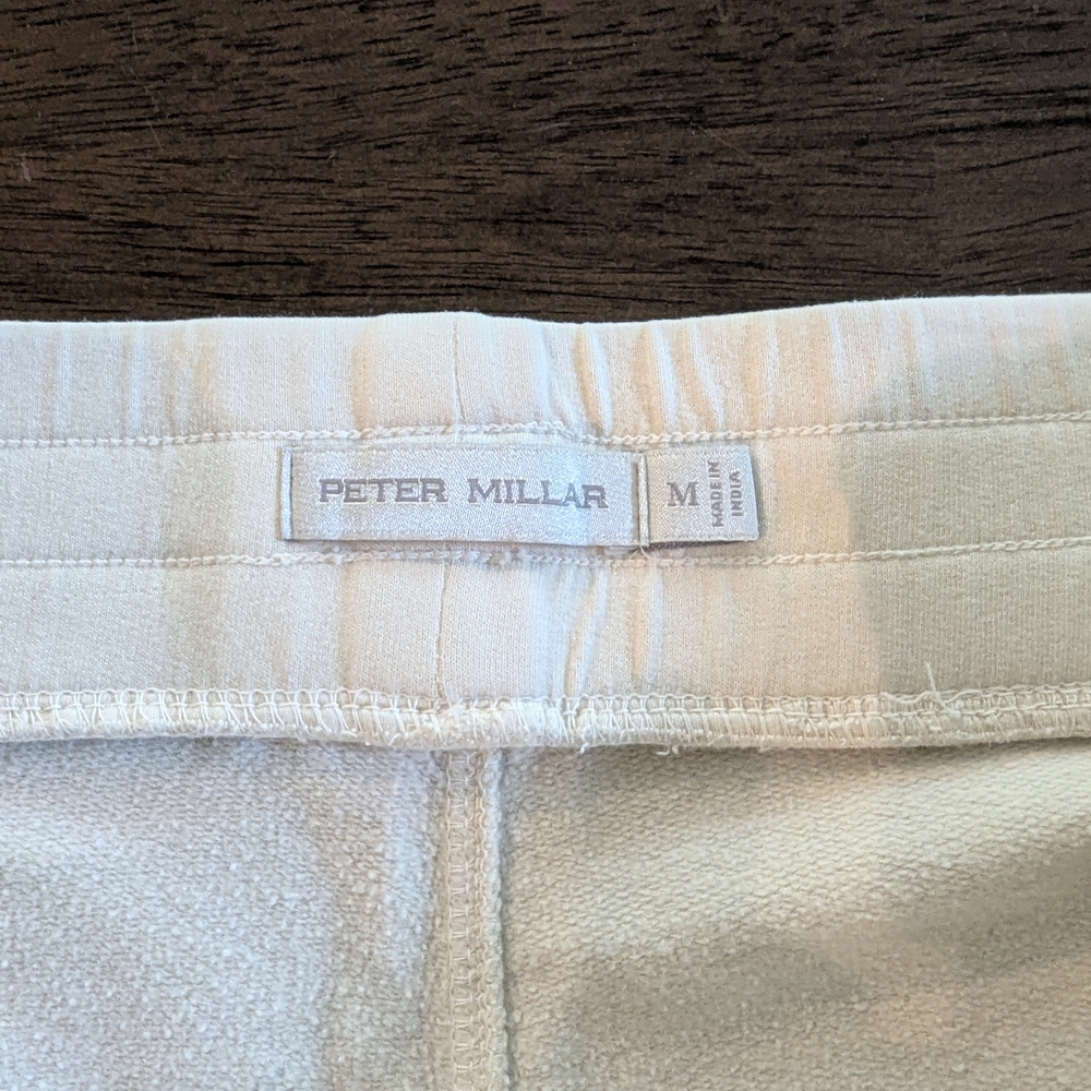 Peter Millar White Athletic Shorts Lightweight Comfort - Picture 3 of 3
